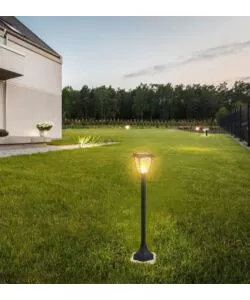 PALO LED SOLARE DA ESTERNO VTAC NERO 3000+6000K